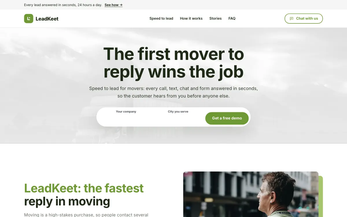 The Greenway moving company website template (opens in a new tab)