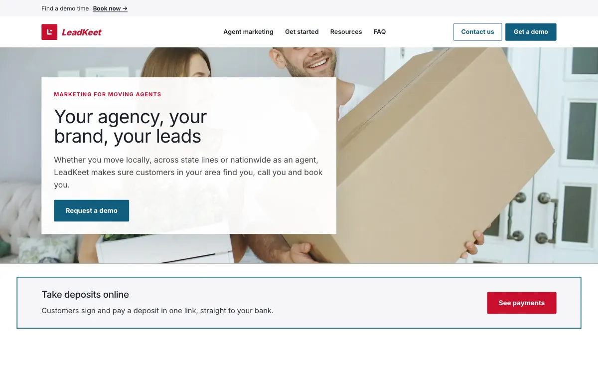 The Worldly moving company website template (opens in a new tab)